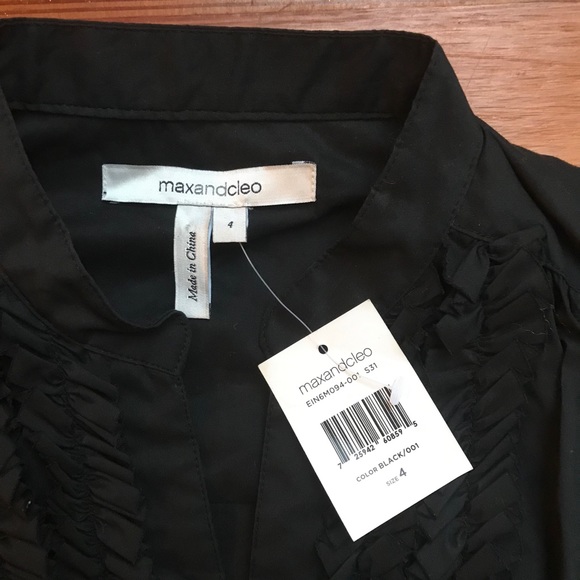 MaxandCleo Black White Ruffle Work Dress, NWT, 4 - Picture 4 of 16